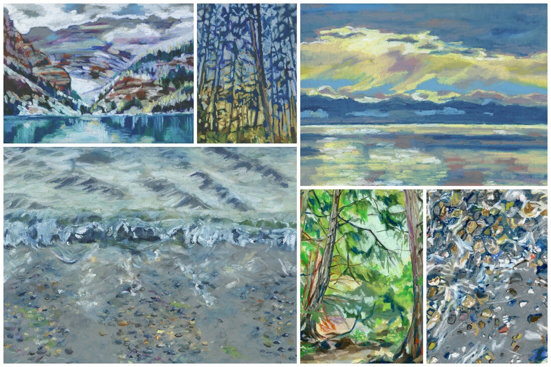 unique impressionism landscape five prints buy local westcoast art print arabella young nature gallery original