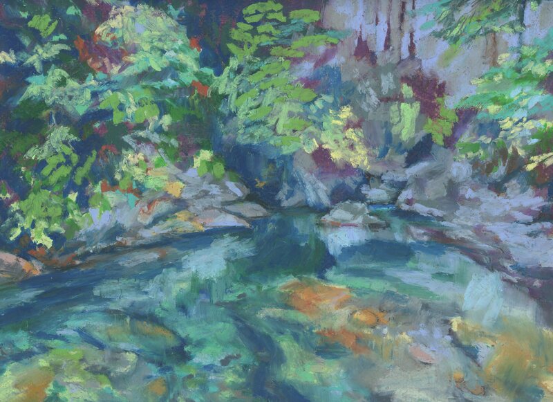 north vancouver print artist river painting capilano westcoast bc canada forest beautiful