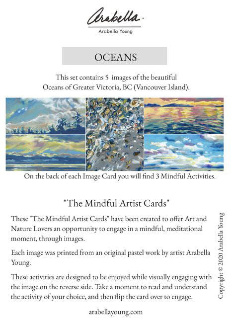 arabella art series meditational mindful activity gift cards nature lover ocean coast westcoast bc tidal jewels