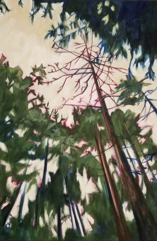 oil pastel painting commission art arabella young local best forest westcoast