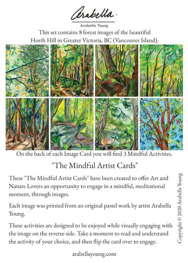 meditational cards activity gift nature art lovers local arabella young